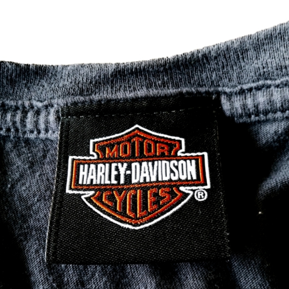 Harley-Davidson Men's L & XL Gray Red Graphic Tee - Picture 2 of 6
